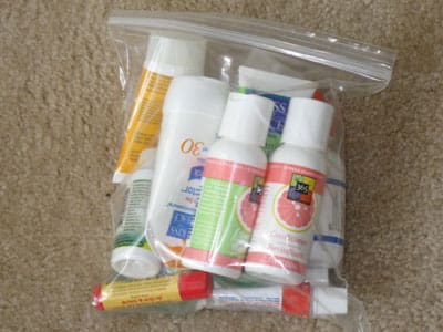 What to pack for toiletries